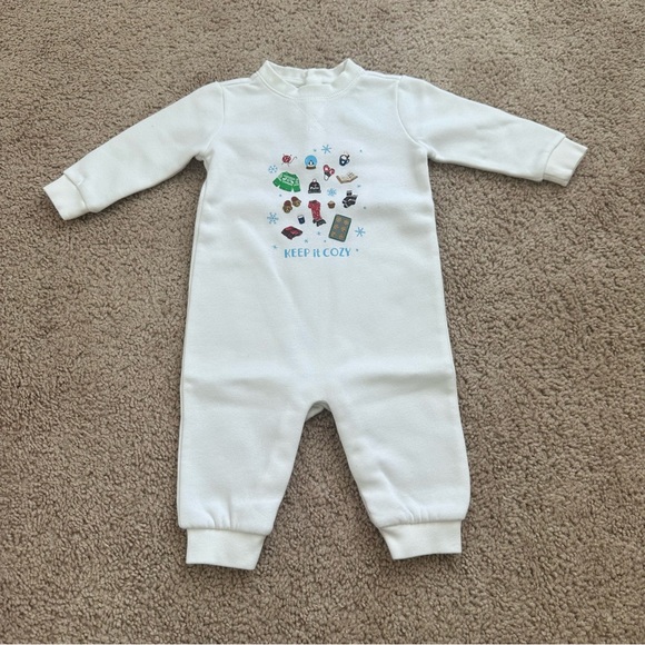 Ralph Lauren White Baby Jump Suit. - Picture 1 of 4